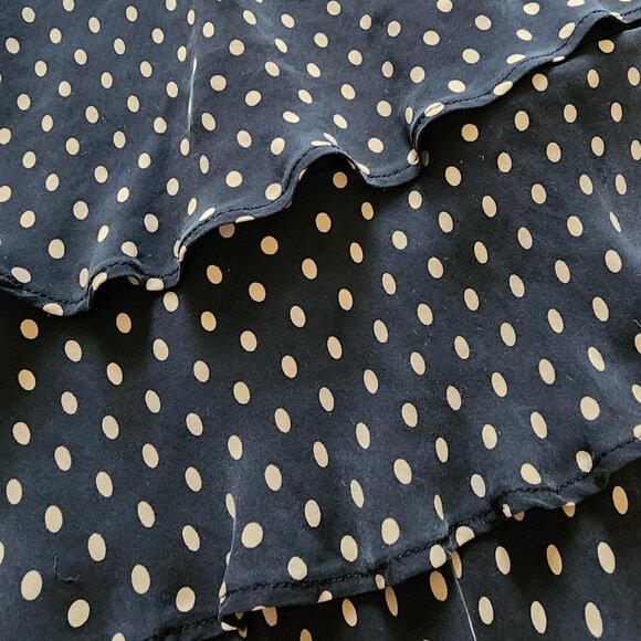 Ann Taylor Women's Black and Cream Dress - Picture 5 of 5